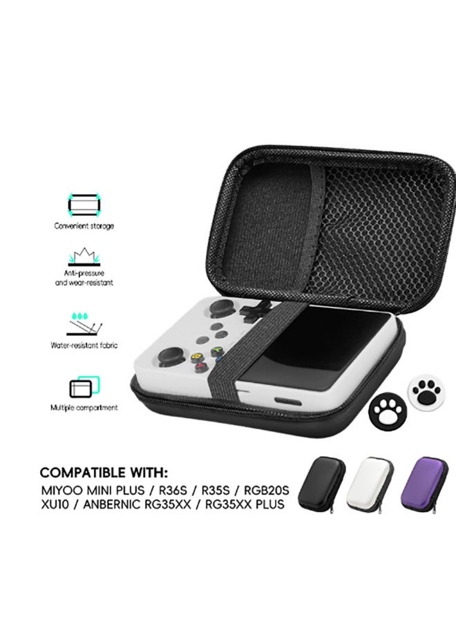 general EVA Hard Shell Bag Suitable For R35S/R36S Handheld Game Console Protection Bag Video Game Console Accessories Storage Bag-Product Color:Carbon Fiber - Image 3