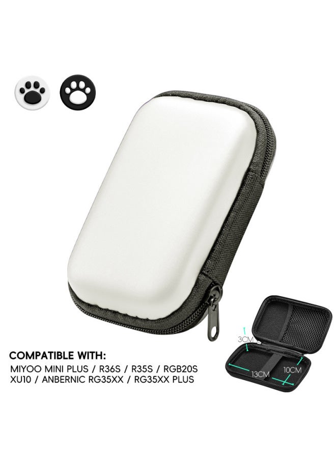 general EVA Hard Shell Bag Suitable For R35S/R36S Handheld Game Console Protection Bag Video Game Console Accessories Storage Bag-Product Color:Carbon Fiber - Image 5