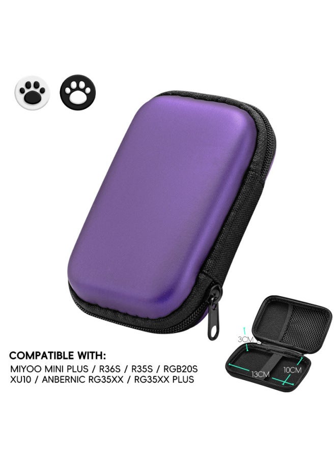 general EVA Hard Shell Bag Suitable For R35S/R36S Handheld Game Console Protection Bag Video Game Console Accessories Storage Bag-Product Color:Carbon Fiber - Image 4