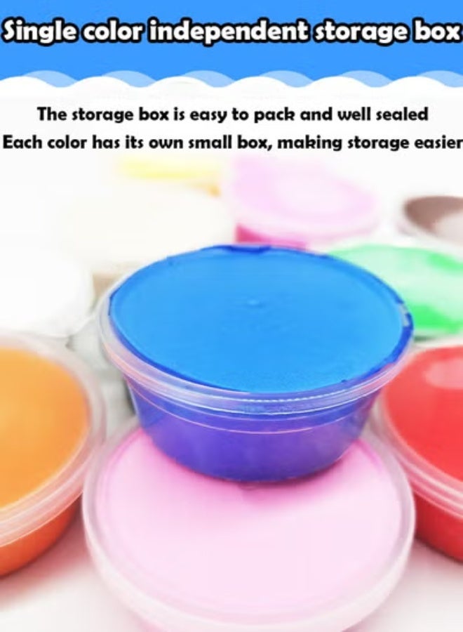 KLNAMAEAAN 36-Color Children's Clay Plasticine Set with Storage Box and Many Molds – Handmade Space Mud for Creative Play - Image 4