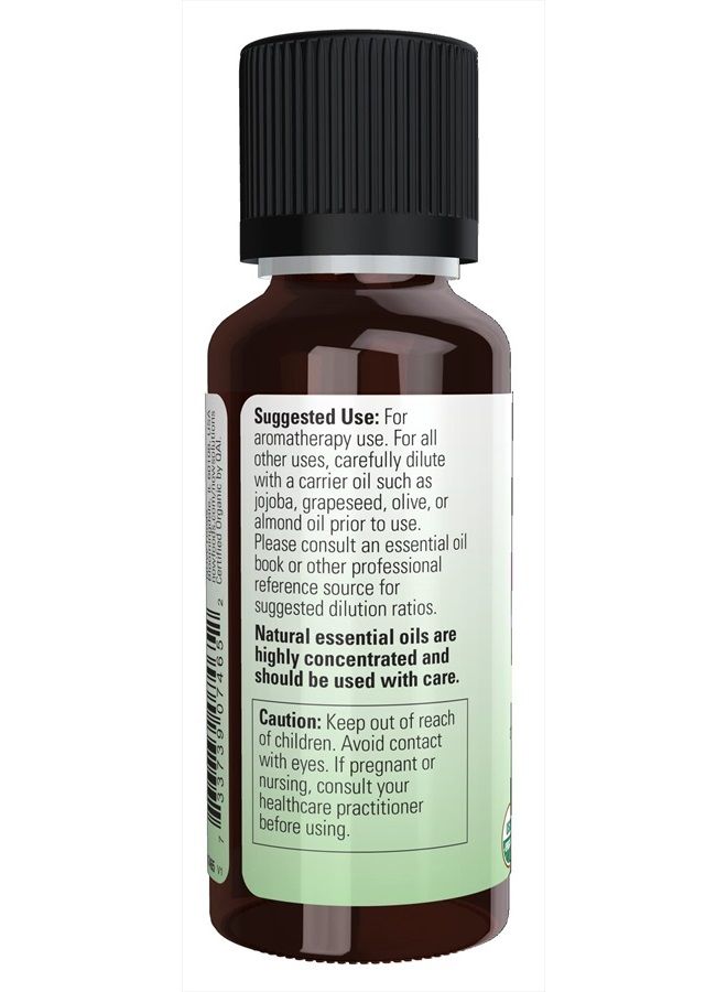now Essential Oils, Organic Spearmint Oil, Stimulating Aromatherapy Scent, Steam Distilled, 100% Pure, Vegan, Child Resistant Cap, 1-Ounce  - Image 3