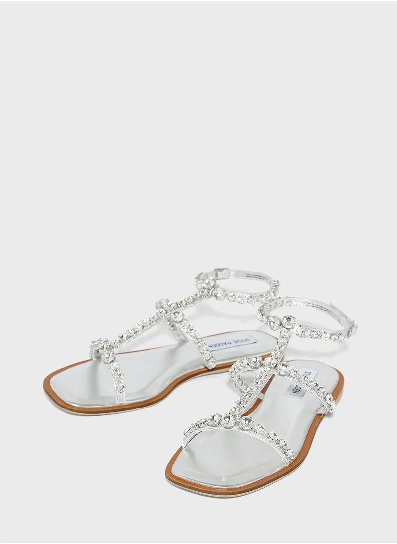 STEVE MADDEN Ankle Strap Flat Sandals