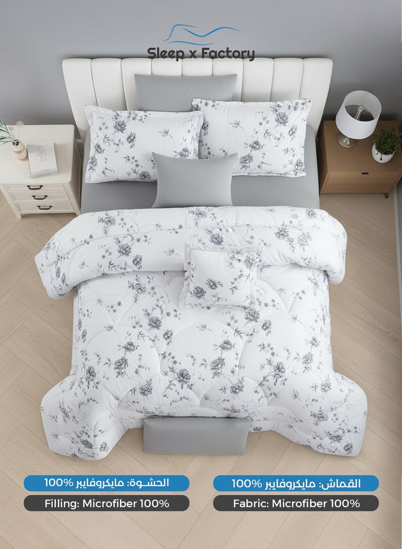 Sleep x Factory 4-Piece Premium Microfiber Comforter Set – Fits Single Beds Size 140×200 cm - Image 3