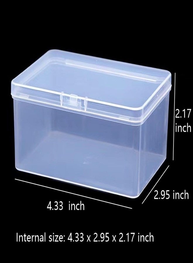 DKAOVH 2PCS Clear Plastic Deck Card Storage Box, Card Boxes,Collectible Trading Card Cases, Plastic Storage Containers Box for Game Card,Puzzle, chess pieces and other accessories - Image 2