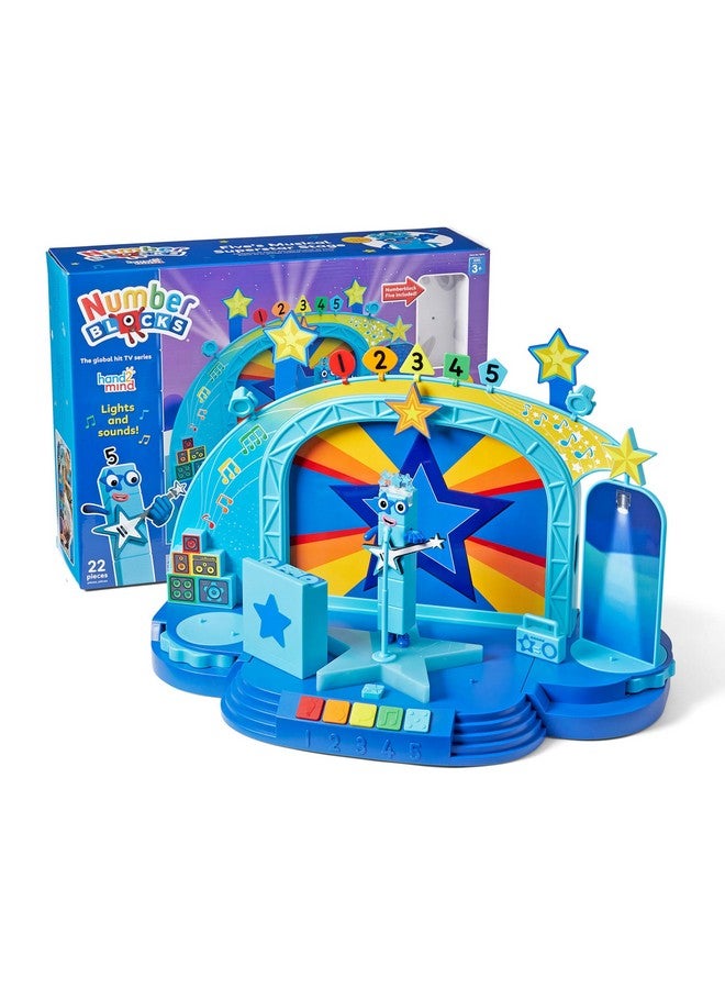 hand2mind hand2mind Numberblock Five’s Musical Superstar Stage, Play Figure Playsets, Toddler Music Toys, Number Toys, Counting Toys, Math Toys for Kids 3-5, Preschool Learning Toys, Birthday Gifts for Kids - Image 1
