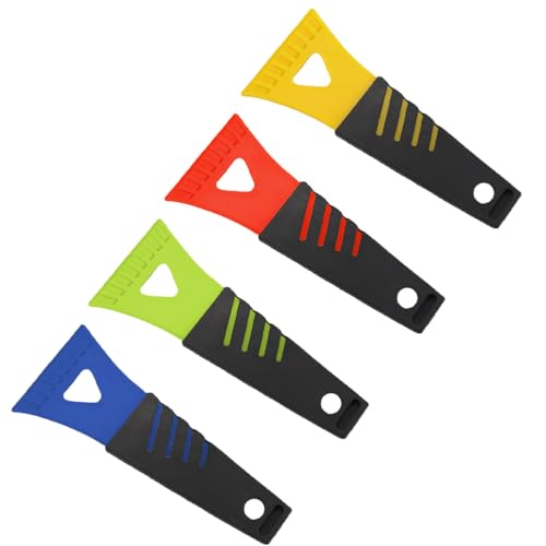 LHDOS 4PCS Ice Scraper for Car Windshield No Scratch Plastic Ice Shovel Tools for Winter Window Ice Snow Frost Removal Tool Accessories for Cars Trucks SUVs 4PCS - Image 1