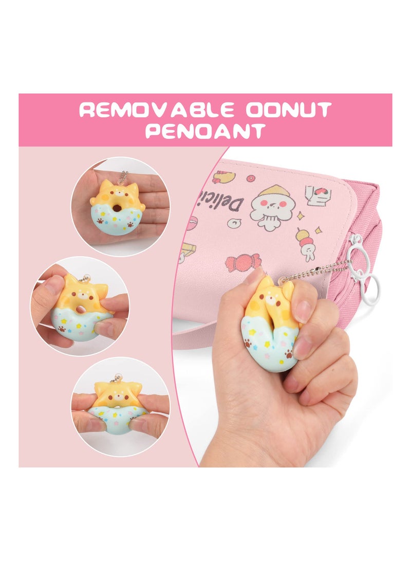 Large Capacity Pencil Case - Multi-Compartment Organizer for Pens, Office Supplies, and Makeup - Stress Relief Storage Bag for Stationery and Accessories. - Image 5