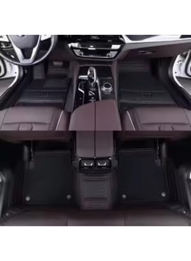 9D Premium Leather Car Floor Mats - Dual Layer Full Coverage Floor Liners - All-Weather Waterproof & Anti-Slip Protection for Daily Use - Image 3