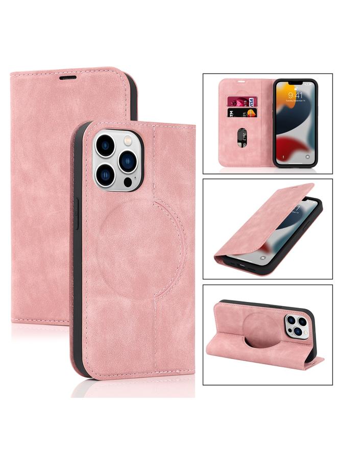 اس-توب جراب هاتف جلدي ماج سيف مع شحن لاسلكي لهاتف iPhone 13 Pro - Image 1