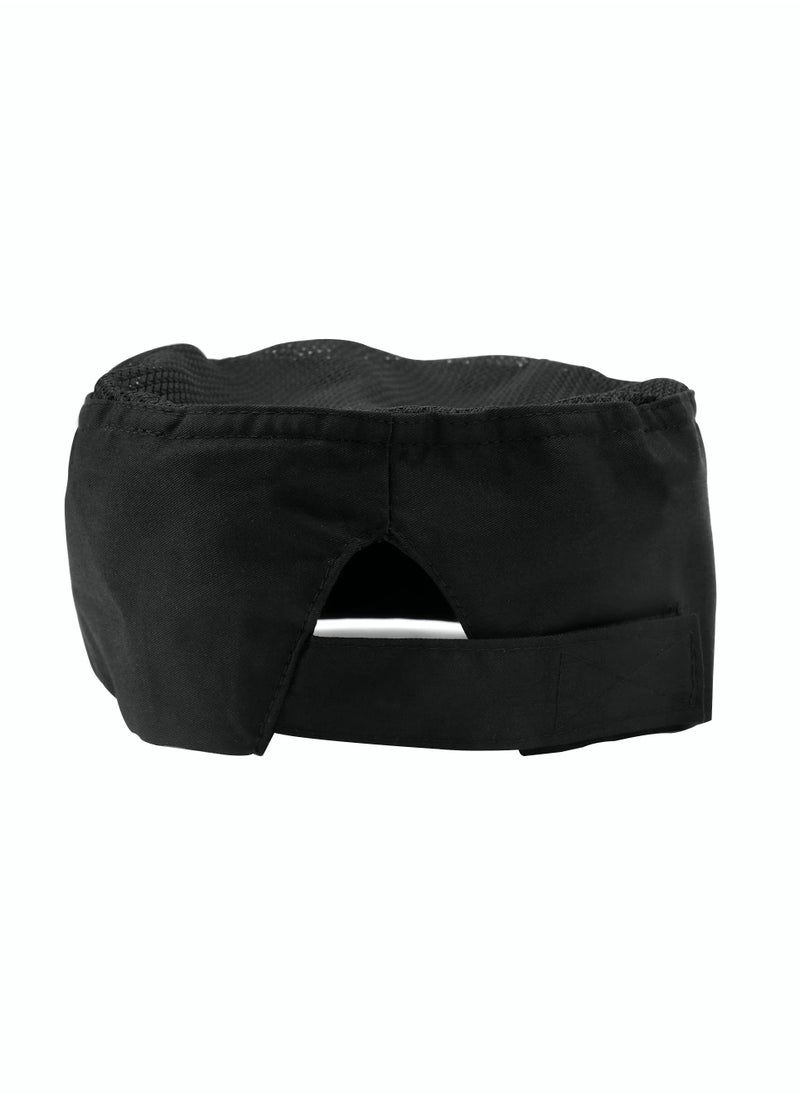 SYOSI 4 Pcs Unisex Chef Hats Adjustable Kitchen Cooking Caps with Breathable Mesh Top - Image 4