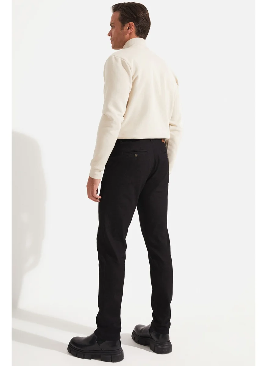 JUNE Men's Regular Fit Textured Trousers