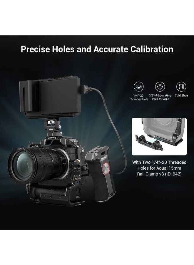 SmallRig Z9 Camera Cage for Nikon Z9, Aluminum Alloy Camera Video Cage Film Movie Making Cage with Shoe Mount 3195 - Image 3