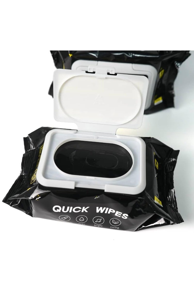 love of dream Shoe wipes 4 Pack 120 Pcs Sneaker Wipes Cleaner Quick Wipes for men and women Disposable Travel Portable Removes Dirt,Shoe cleaner Product, Natural, - Image 2