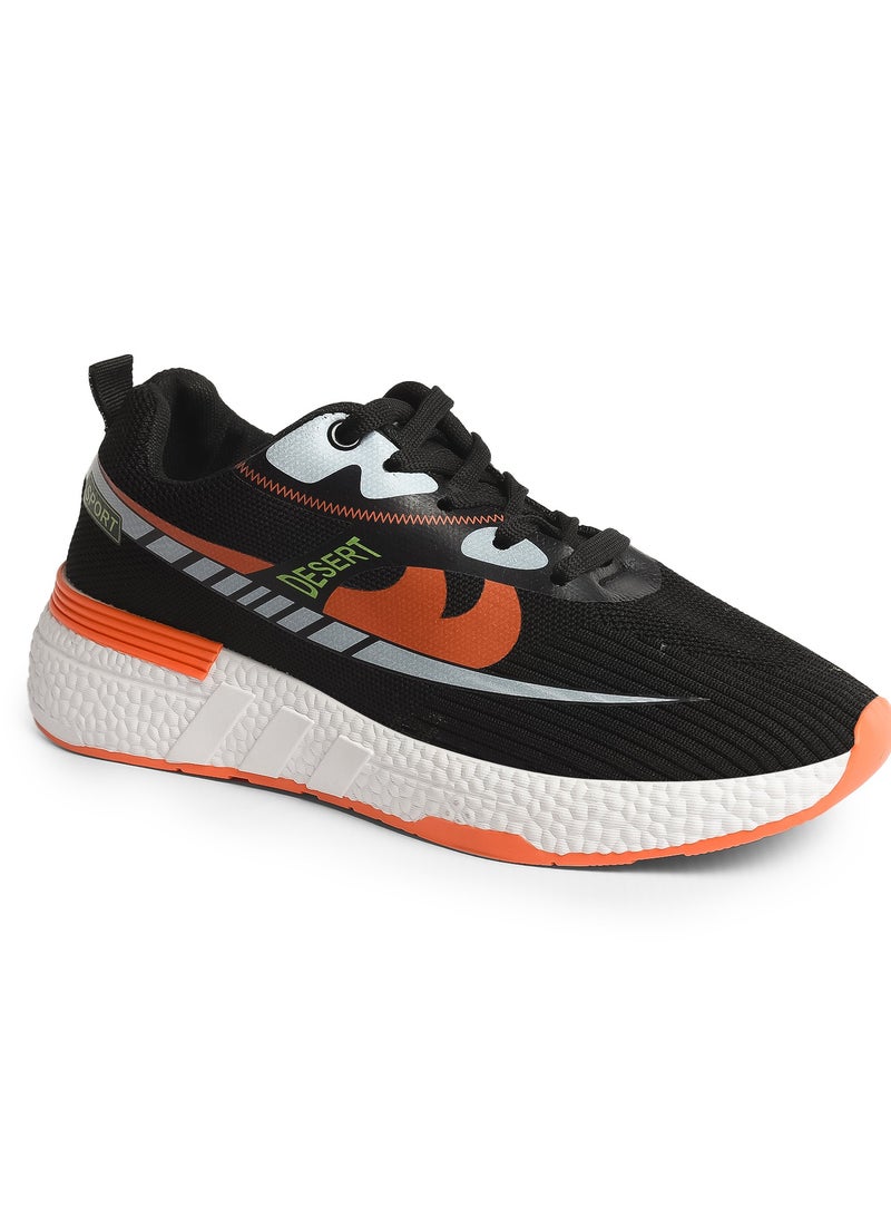 Desert Men's Sportive Knit Sneakers – Stylish Printed Design - Image 2