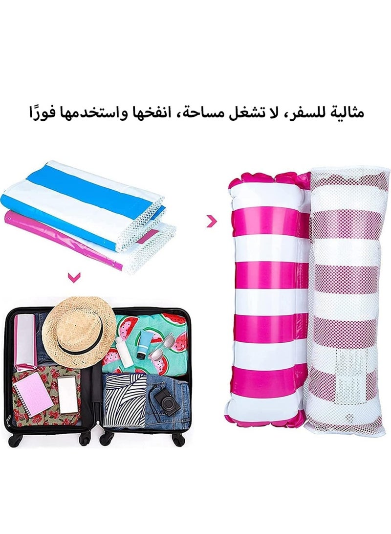 Leon Home 3 Pcs Pool Floats with Air Pumps, Multi-Purpose Swimming Inflatable Pool Floats, Pool Float & Water Hammock for Swimming - Image 5