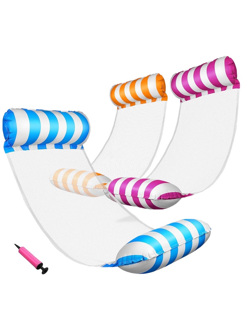 Leon Home 3 Pcs Pool Floats with Air Pumps, Multi-Purpose Swimming Inflatable Pool Floats, Pool Float & Water Hammock for Swimming - Image 2