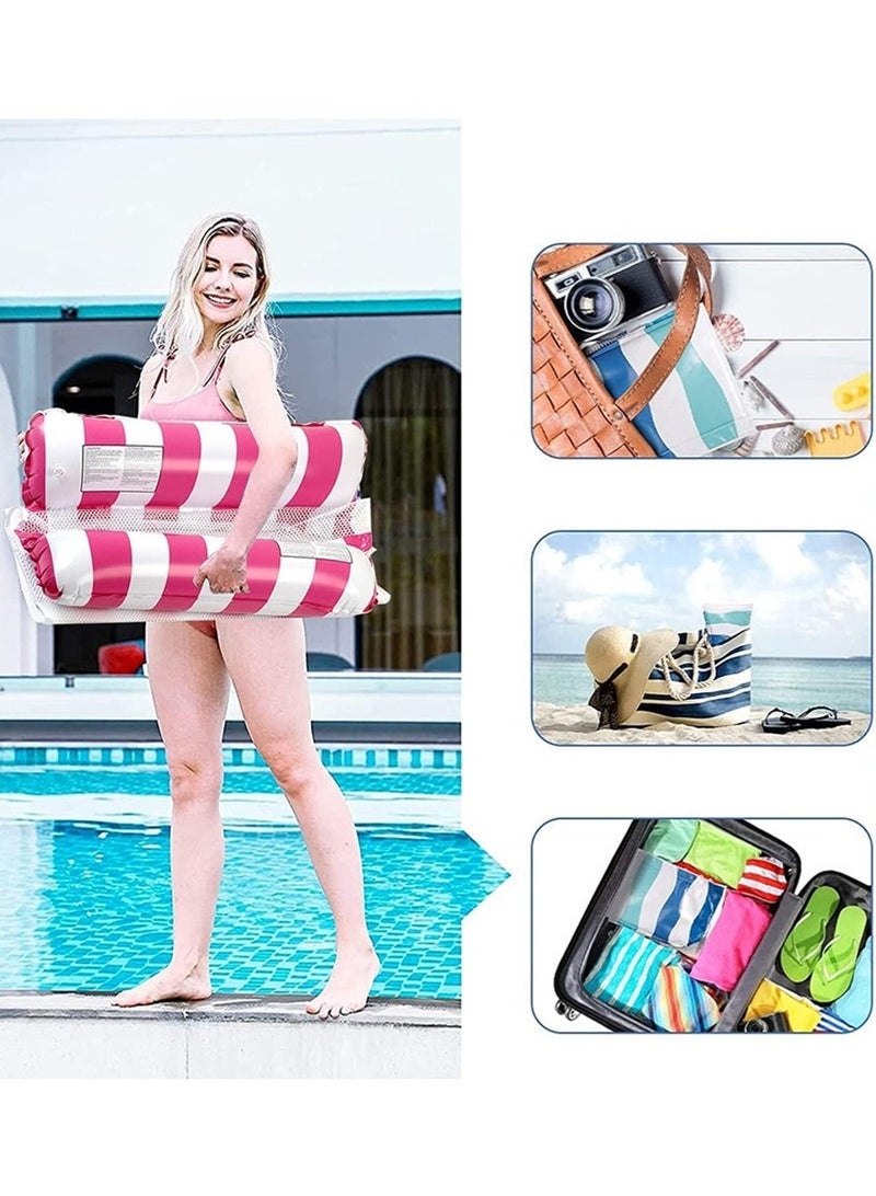 Leon Home 3 Pcs Pool Floats with Air Pumps, Multi-Purpose Swimming Inflatable Pool Floats, Pool Float & Water Hammock for Swimming - Image 4