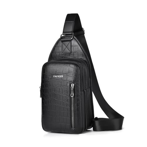 FAFIGER men crossbody bags Chest Bag for Men, shoulder bag for men, Unisex Tactical Messenger Bag, Durable Outdoor Travel Accessory - Image 1