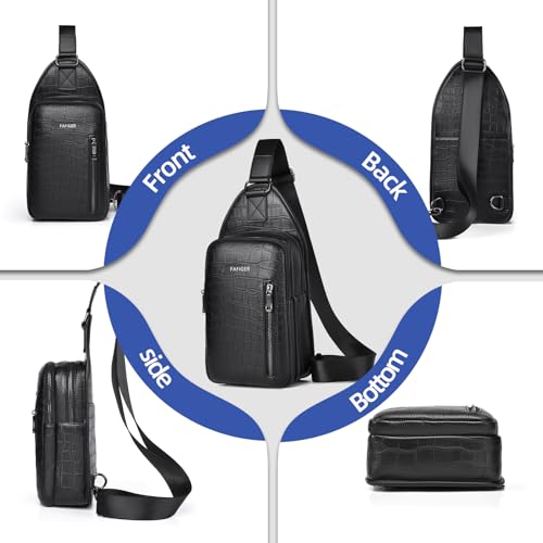 FAFIGER men crossbody bags Chest Bag for Men, shoulder bag for men, Unisex Tactical Messenger Bag, Durable Outdoor Travel Accessory - Image 3