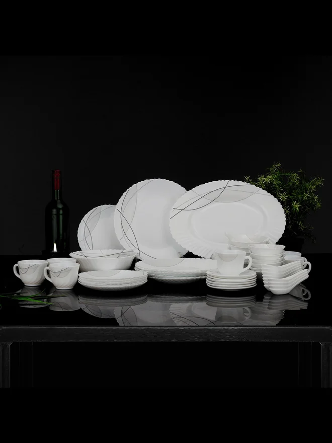 رويال فورد طقم عشاء أوبال  قطعة بتصميمات متنوعة