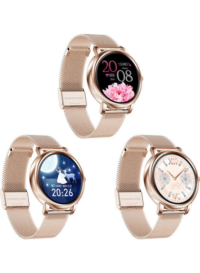 Alyashmac Female Luxurious Smart Sports Watch Rose Gold - Image 5