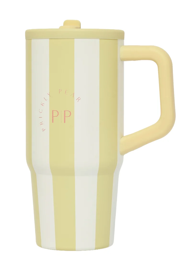 Prickly Pear Stainless Steel 20 Oz Hydrator 2.0 Water Bottle Sunshine Stripe