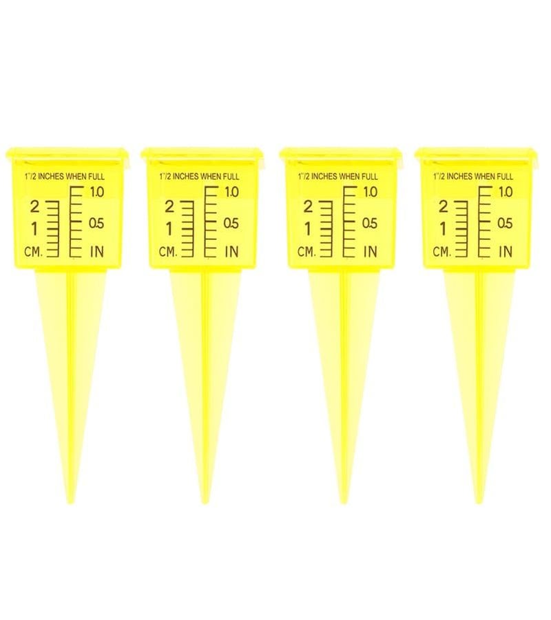 4pcs Rain Gauge 1.5 Inch Wide Mouth Outdoor Plastic Sprinkler Cups For Garden Lawn - Image 2