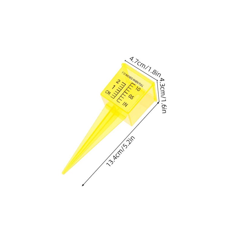 4pcs Rain Gauge 1.5 Inch Wide Mouth Outdoor Plastic Sprinkler Cups For Garden Lawn - Image 3