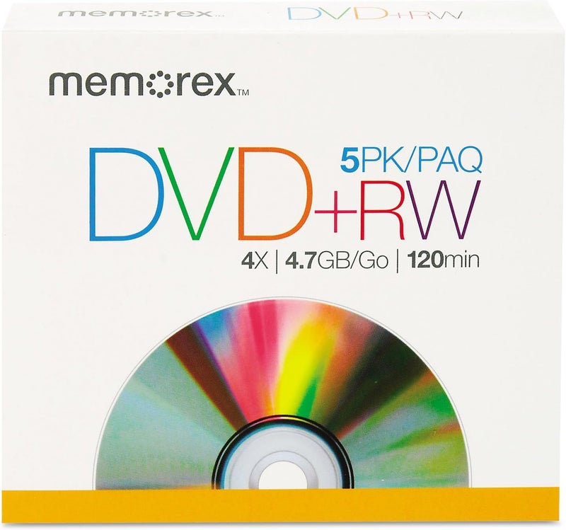 Products - DVD+RW, w/ Jewel Case, 4.7GB 5/PK