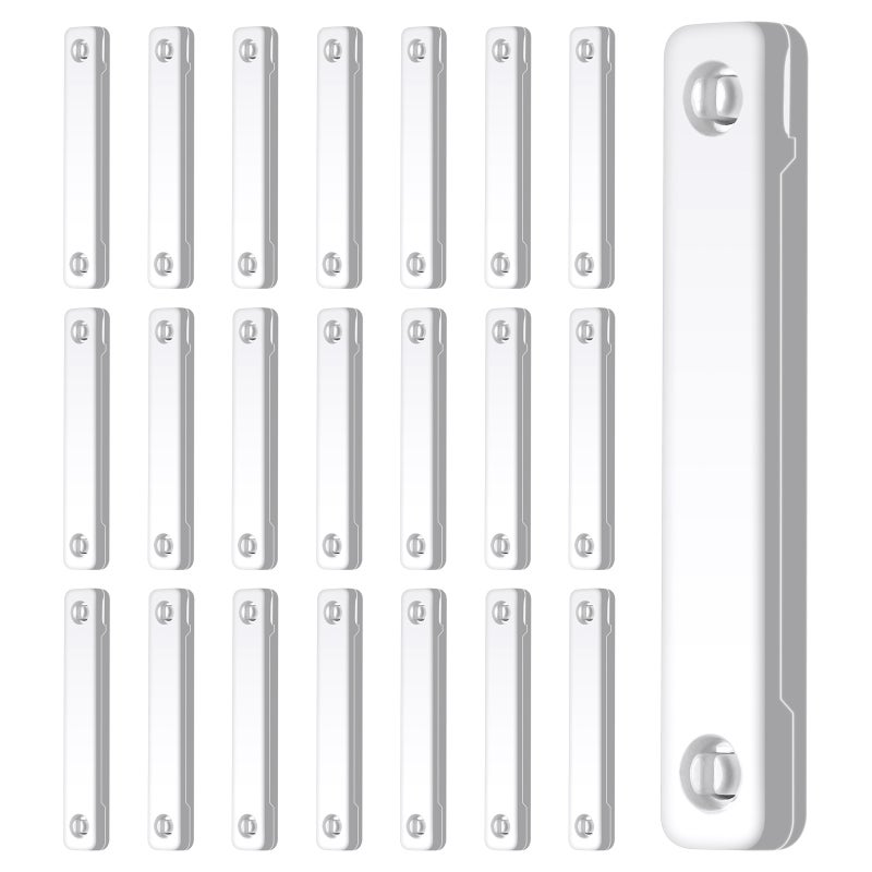 Magnetic screen buckle, no punching and no trace buckle fixing clip, white 12 pcs - Image 2