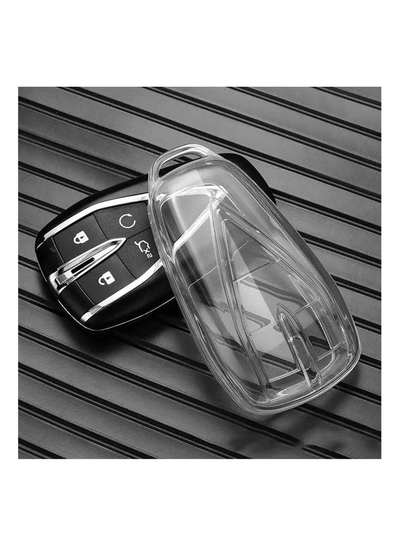 Transparent TPU Car Key Clear Case Cover Shell, for Changan UNIT UNIK CS35PLUS CS55 PLUS CS75 PLUS Oshan X7 X5 Car Key Cover - Image 1