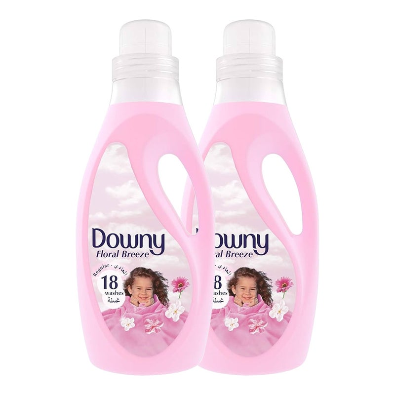 Downy منعم الأقمشة داوني رائحة الزهور، وردي، عبوة 2