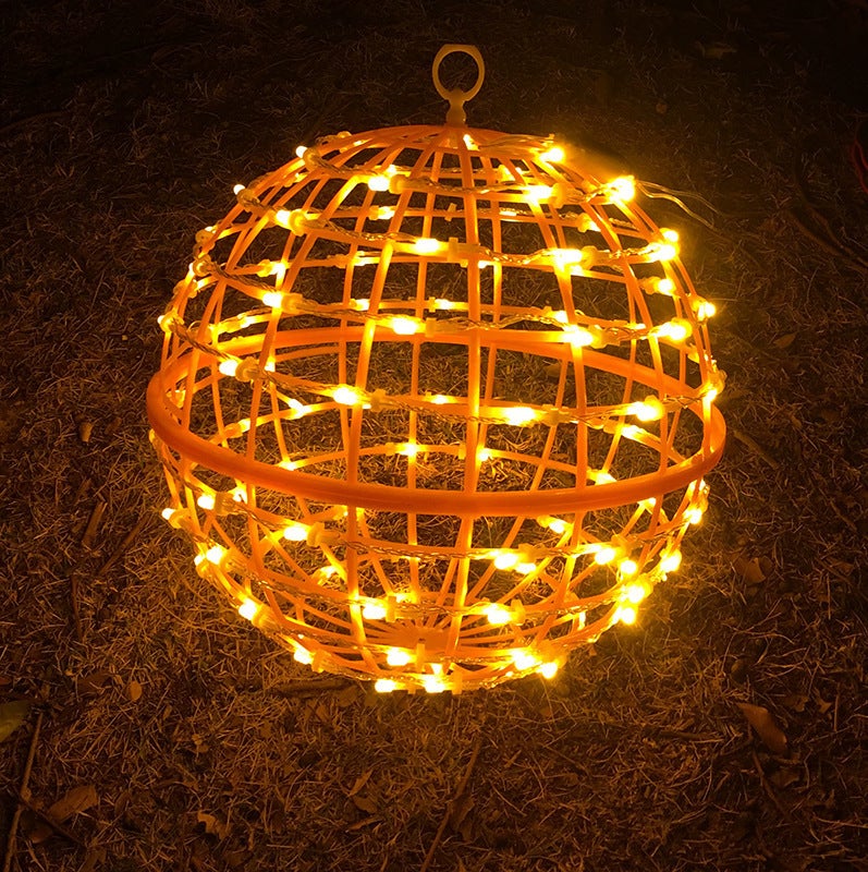 Led Rattan Ball Lights Outdoor Street Festival Waterproof Hanging Tree Ball Lights Special for Landscape and Lighting Projects - Image 1