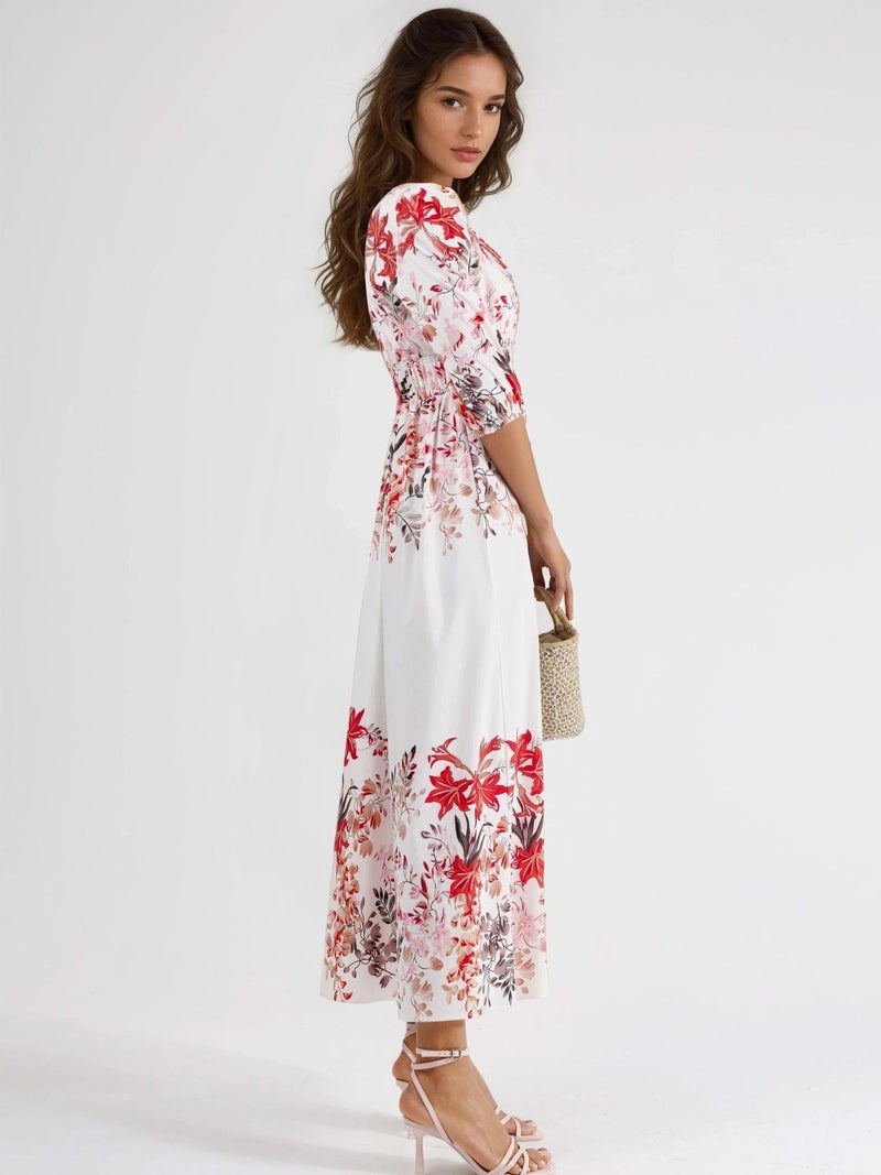 Jennyfer Floral V-neck Maxi Dress - Image 3