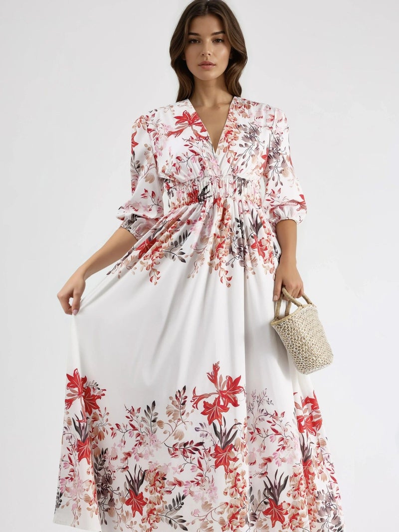 Jennyfer Floral V-neck Maxi Dress - Image 4