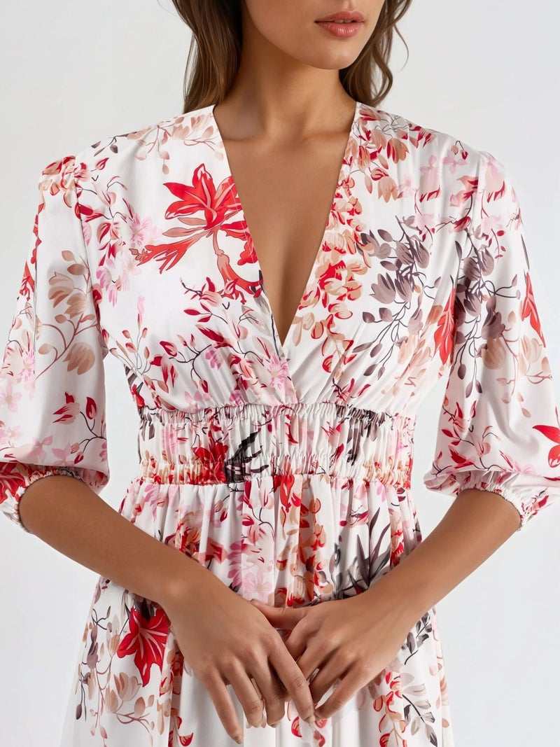 Jennyfer Floral V-neck Maxi Dress - Image 5