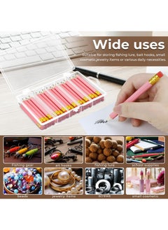 Fyess Fyess 3 Pack 5 Grid Plastic Fishing Tackle Storage Box Visible Bead Jewelry Making Findings Organizer Box,6.8" x 3.5" x 1.2"  - Image 5