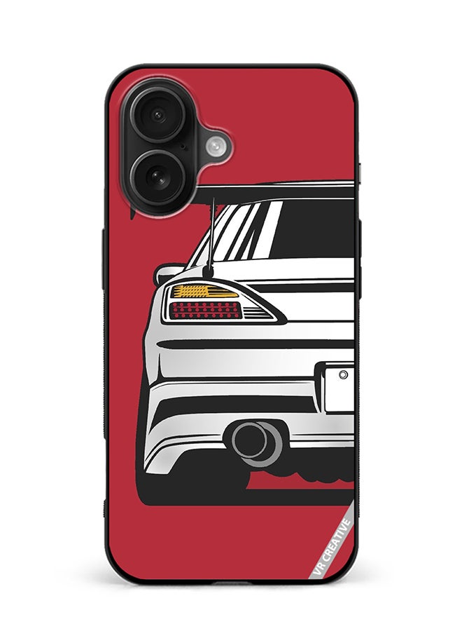 Protective Case Cover For Apple iPhone 16 Wingie Car Design Multicolour