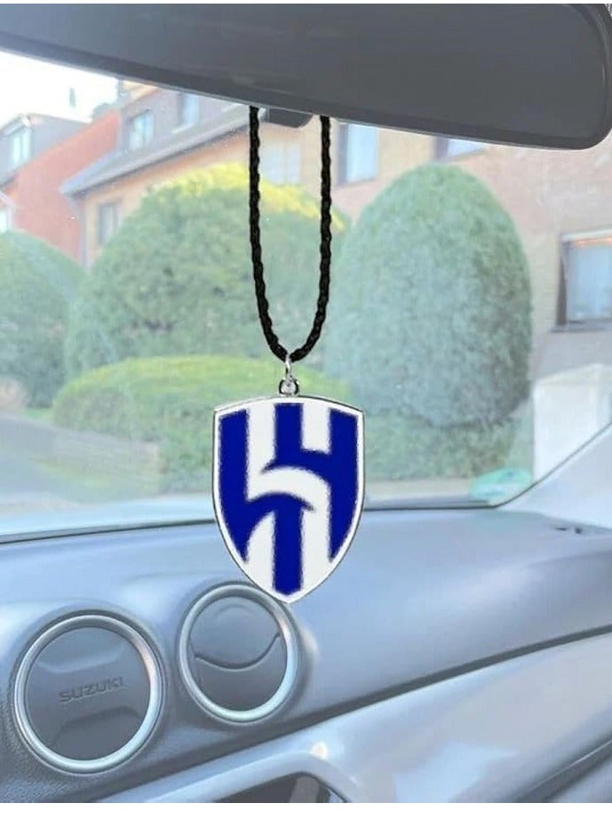 سبايدر قلادة تعليق على مرآة السيارة بشعار نادي الهلال السعودي  قطعة واحدة - Image 2
