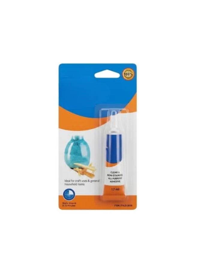 Hasanat Essentials Allfix Clear Multi-Purpose Adhesive 17ml Non-Staining Glue for Crafts, Jewelry, and Home Repairs - Image 1
