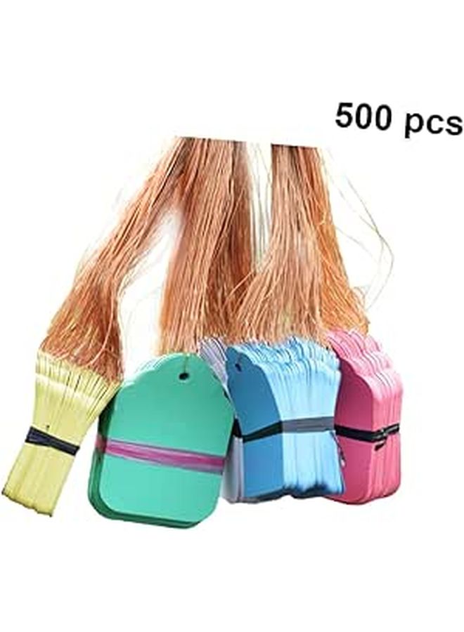 5 Sets Mixed Color Plastic Plant Labels with Straps for Garden Nursery Identification - Image 1