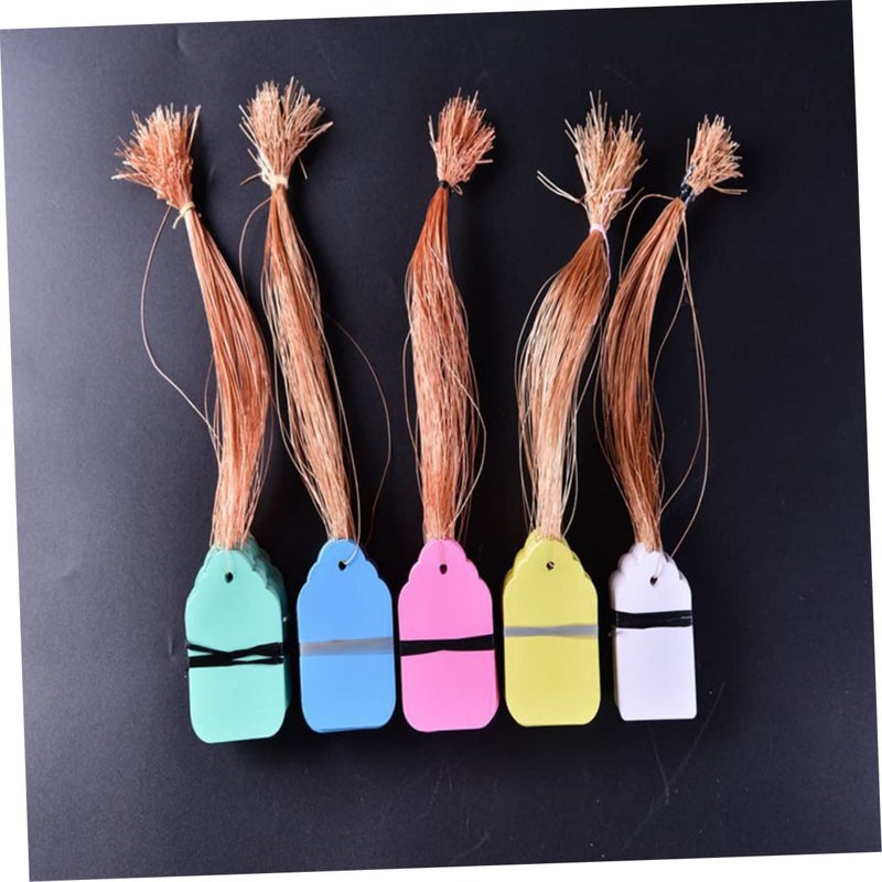5 Sets Mixed Color Plastic Plant Labels with Straps for Garden Nursery Identification - Image 3