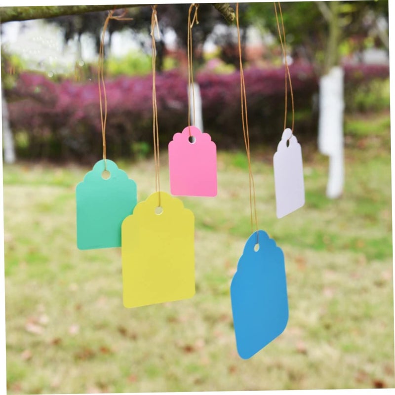 5 Sets Mixed Color Plastic Plant Labels with Straps for Garden Nursery Identification - Image 4