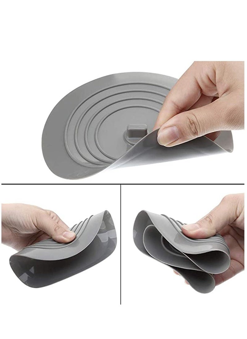 6 Inches Silicone Tub Stopper Drain Stopper, Silicone Bath Plug Tub Stopper White Drain Plug for Kitchens, Bathrooms and Laundries - Image 5