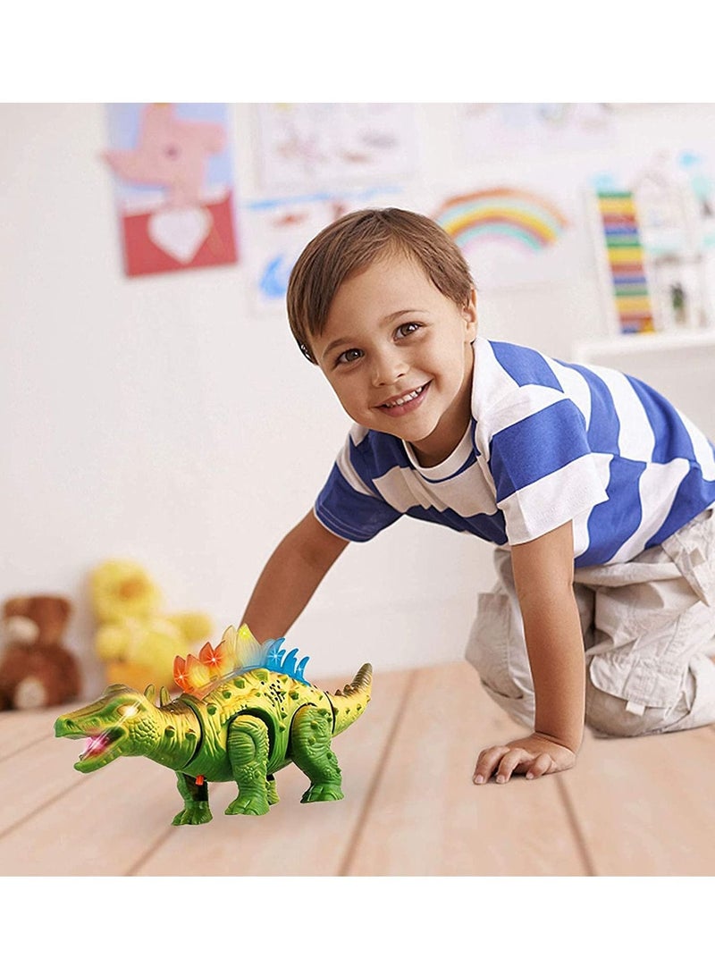SYOSI Dinosaur Toys for Kids Boys Girls Ages 3 4 5 - Electronic Walking Realistic Dinosaur Toys with Roaring Sound and LED Light Up, Dinosaur Figures, Walking Dinosaurs Toys for kids - Image 2