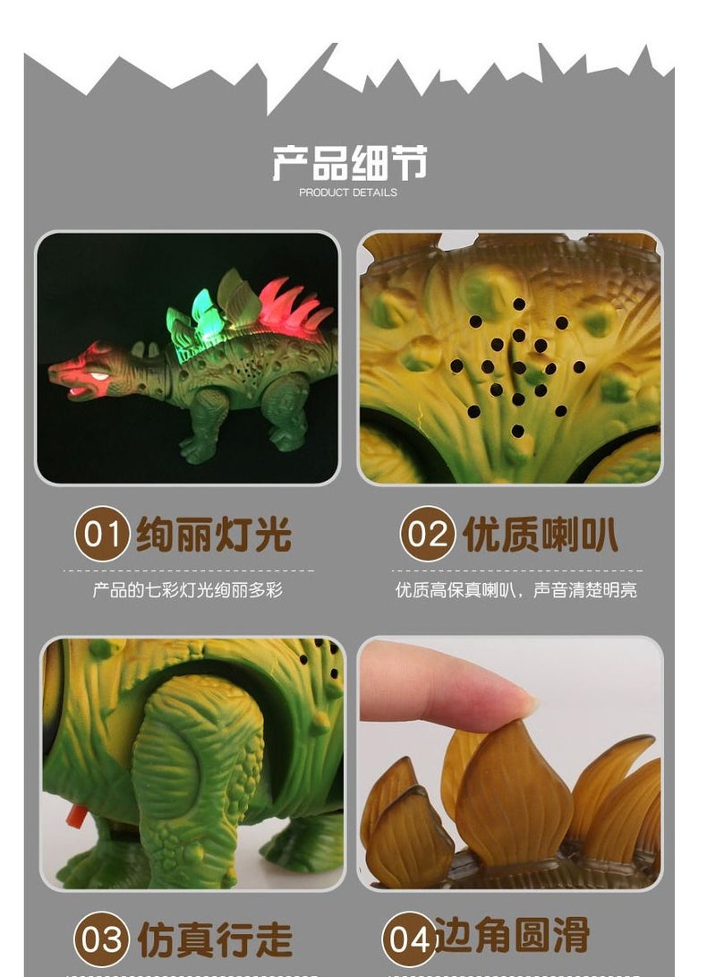 SYOSI Dinosaur Toys for Kids Boys Girls Ages 3 4 5 - Electronic Walking Realistic Dinosaur Toys with Roaring Sound and LED Light Up, Dinosaur Figures, Walking Dinosaurs Toys for kids - Image 4