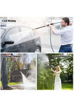 Excefore High Pressure Power Washer for Garden Hose, Portable Washing Wand Water Gun with 3 Hose Nozzle Black for Car Washing, Outdoor Window and Garden Hose  - Image 2
