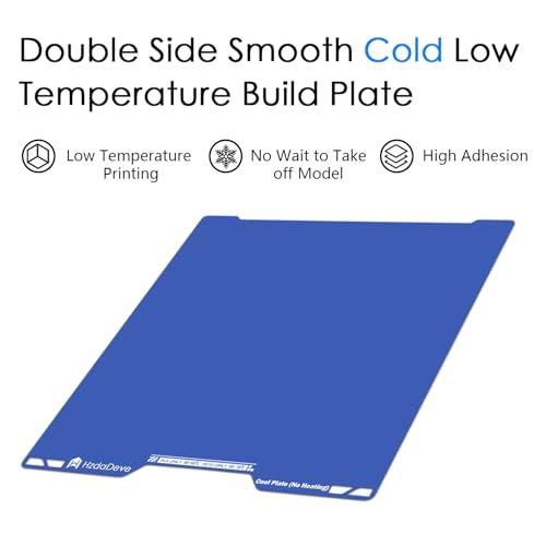 HzdaDeve Upgraded Cool Plate for H2D ComboH2S Combo Low Temperature Cold Build Plate 355x3465MM Double Sided Smooth Board Sheet Bed PEI Platform for Bambu Lab 3D Printer No HeatingNo Glue - Image 3