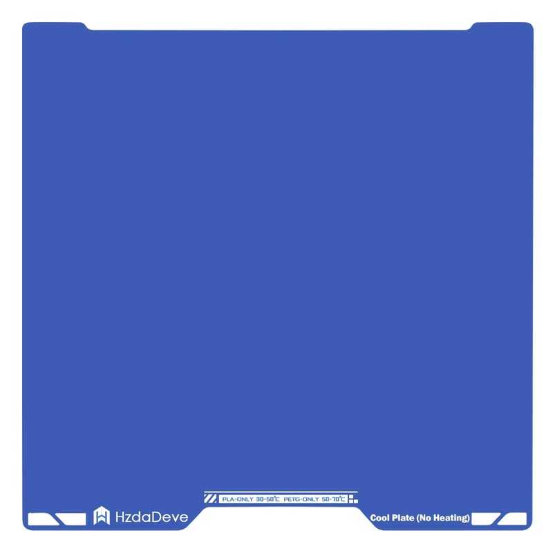 HzdaDeve Upgraded Cool Plate for H2D ComboH2S Combo Low Temperature Cold Build Plate 355x3465MM Double Sided Smooth Board Sheet Bed PEI Platform for Bambu Lab 3D Printer No HeatingNo Glue - Image 2