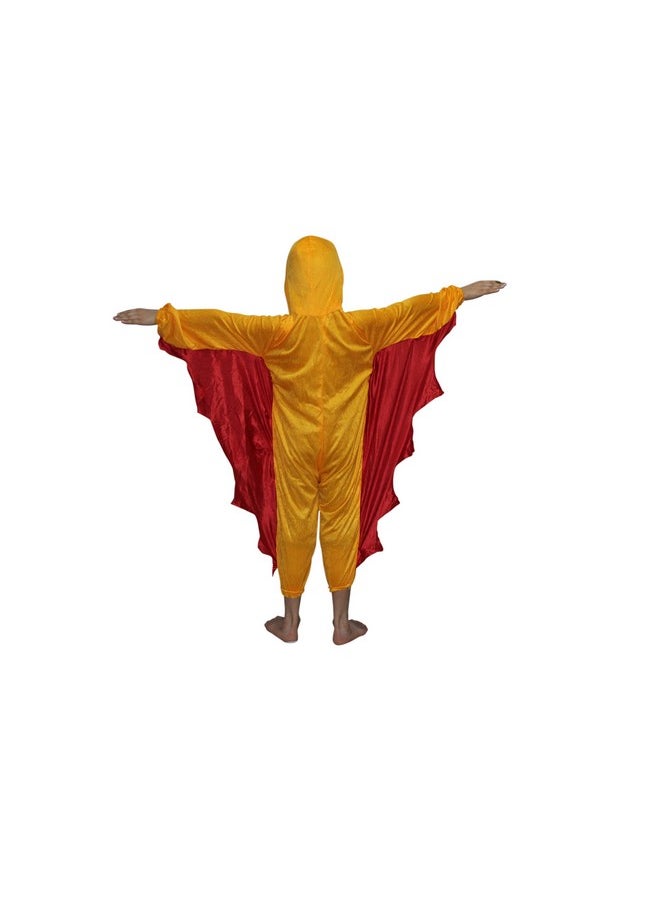 Kaku Fancy Dresses - Kaku Fancy Dresses Fleece Macaw Bird Costume -Yellow, 7-8 Years, For Boys & Girls - Image 1